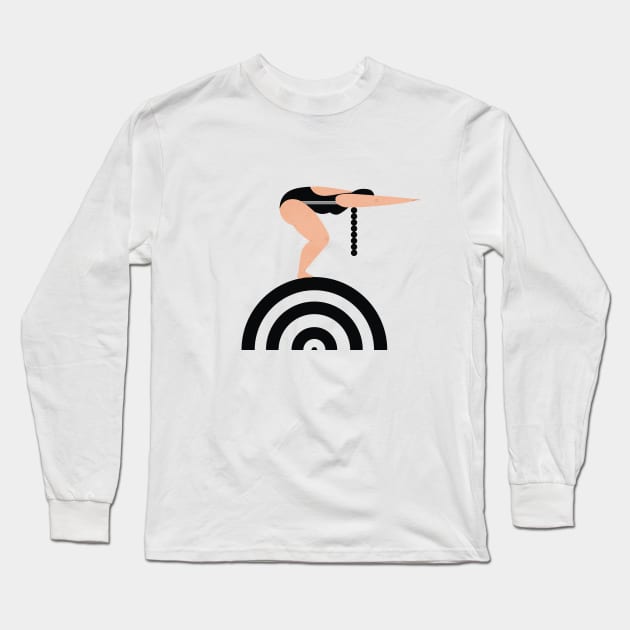 Focus and Go Long Sleeve T-Shirt by damppstudio